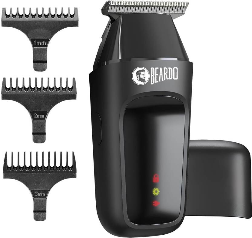 JSJ APE-X TRIMMER Fully Waterproof Grooming Kit 110 min Runtime 3 Length Settings (Black)