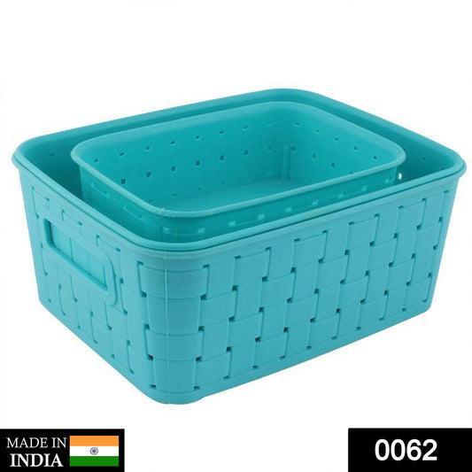 Smart Baskets for Storage(Set of 3) Sky Blue - Springkart