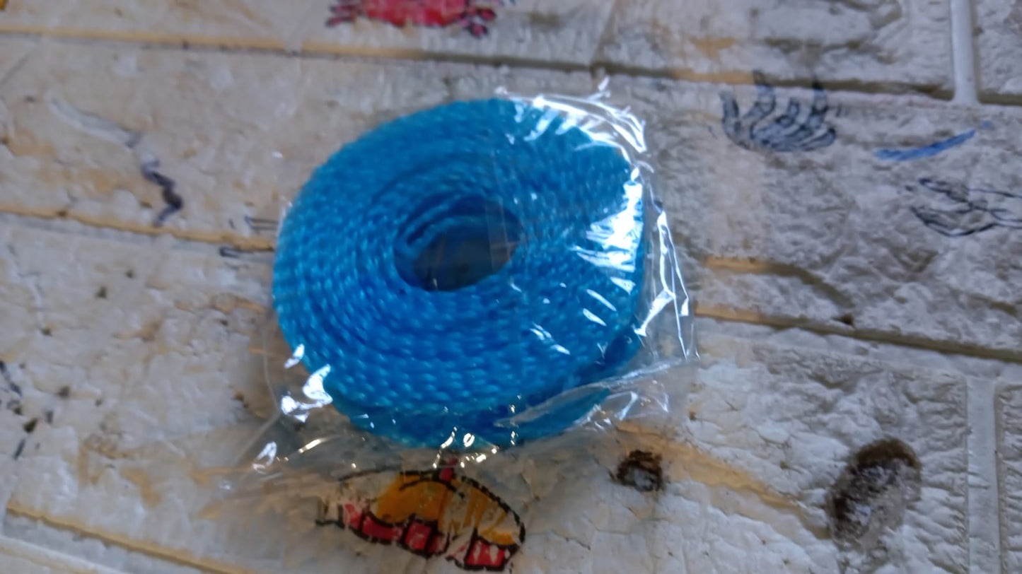 3 Meter Anti-Slip Clothesline Rope - Nylon, Hooks, Indoor/Outdoor - Springkart