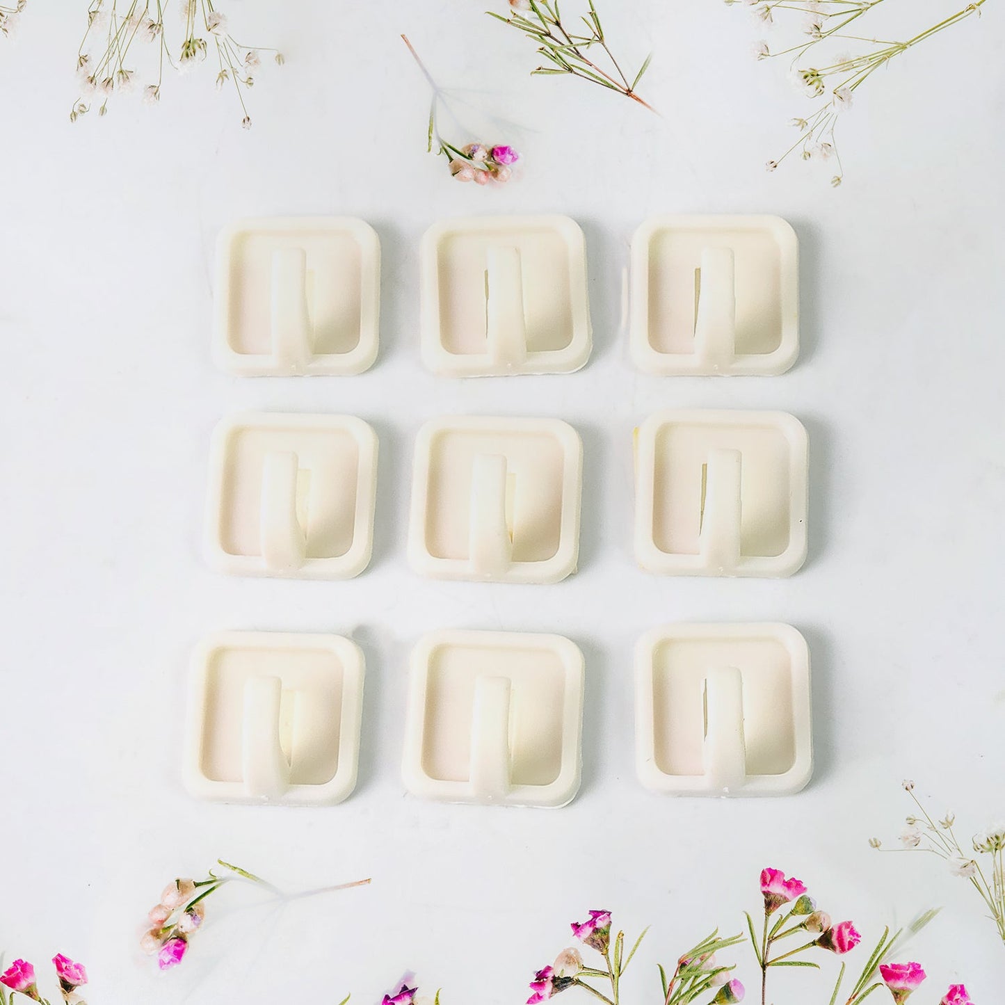 Adhesive Hooks for Wall Hanging Clothes Strong Adhesive Hooks (9 pcs Set) - Springkart