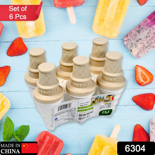 6 Pc ice candy maker Ice Cream Mold used for making ice-creams in all kinds of places including restaurants and ice-cream parlours etc. - Springkart