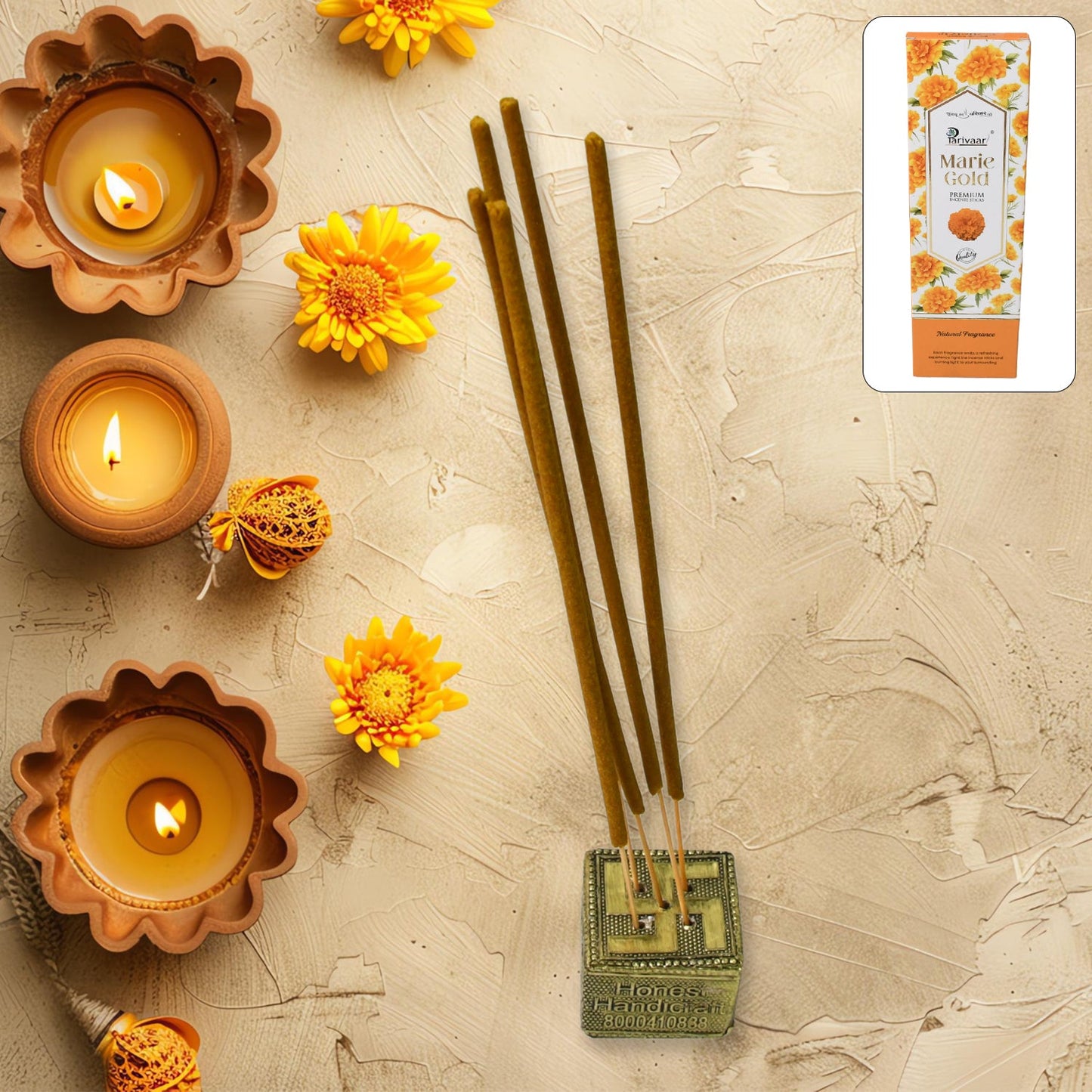 Premium Incense Stick Agarbatti for Home, Office, Meditation and Poojafor Puja, Other Festive Occassions, Agarbatti (Mix Flavor /90 GM) - Springkart