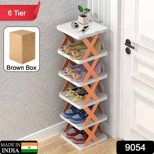 6 Layer Foldable Shoe Rack, Portable Storage Organizer for Home & Office - Springkart