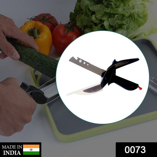 Stainless Steel 4 in 1 Clever Cutter, Black - Springkart