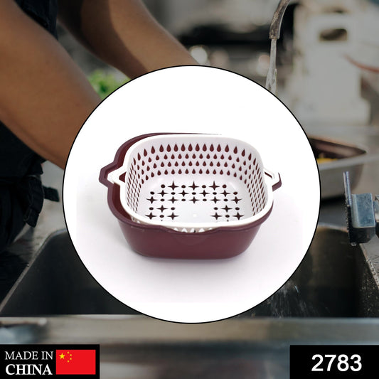 2 In 1 Basket Strainer To Rinse Various Types Of Items Like Fruits, Vegetables Etc. - Springkart