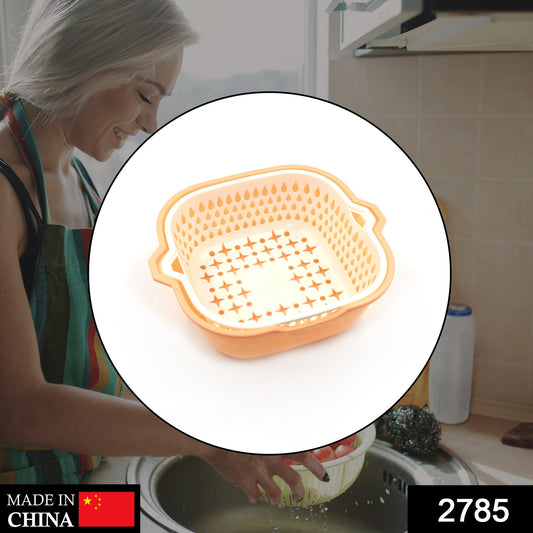 2 In 1 Basket Strainer To Rinse Various Types Of Items Like Fruits, Vegetables Etc. - Springkart