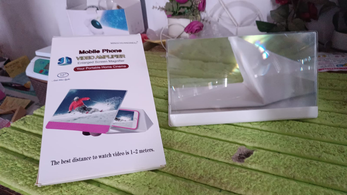 3D HD Mobile Phone Screen Magnifier Amplifier (1 Pc / 12 Inch) - Springkart