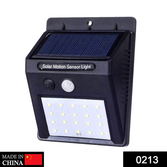 Solar Security LED Night Light for Home Outdoor / Garden Wall (Black) (30-LED Lights) - Springkart