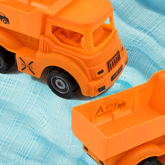 Friction Powered Dumper Toy Truck For Kids | With Opening Container Feature | Strong & Durable Plastic Material | Indoor & Outdoor Play Birthday Gift for Baby Boys & Girls (1 Pc) - Springkart