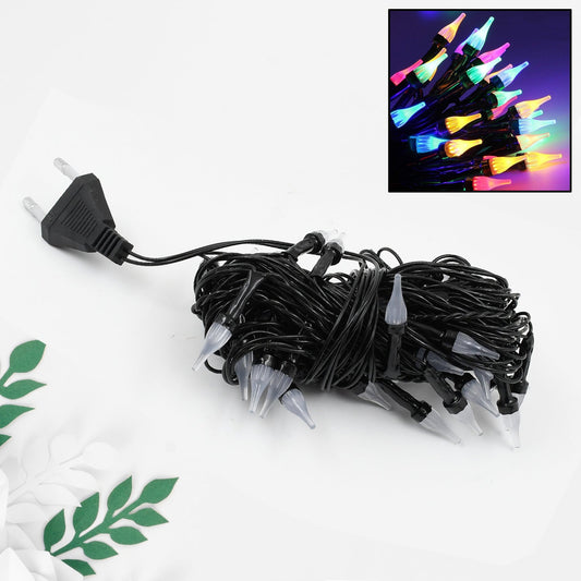 9Mtr Flower Design Home Decoration Electrical Series Light Home Decoration Diwali & Wedding LED Christmas String Light Indoor and Outdoor Light ,Festival Decoration Led String Light, Multi-Color Light 1.4MM (36L 9Mtr) - Springkart