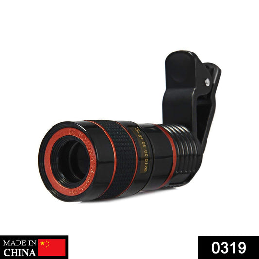 Clip-on 8X Optical Zoom Telescope Phone Camera Lens - Springkart
