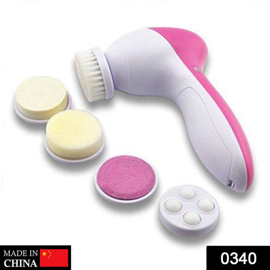 5-in-1 Smoothing Body & Facial Massager (Pink) - Springkart