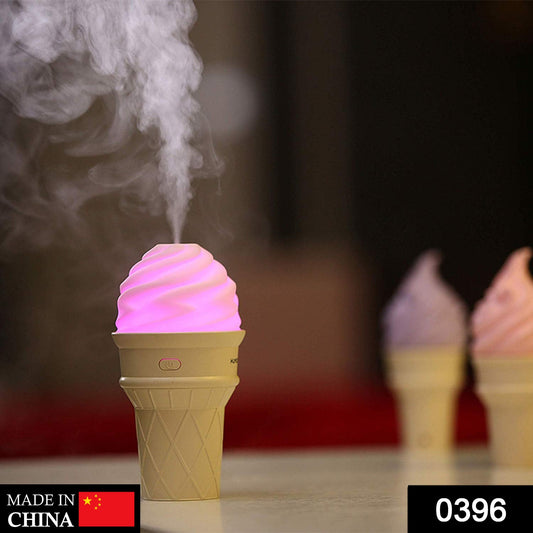 Ice Cream Design LED Humidifier for Freshening Air & Fragrance (Multicoloured) - Springkart