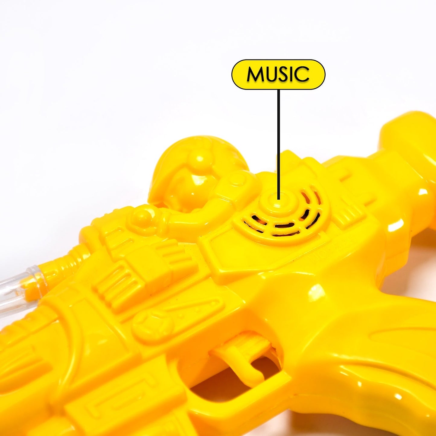 Concept Musical Transparent Glow Gear Gun With Rainbow Light ( 1 pcs ) - Springkart