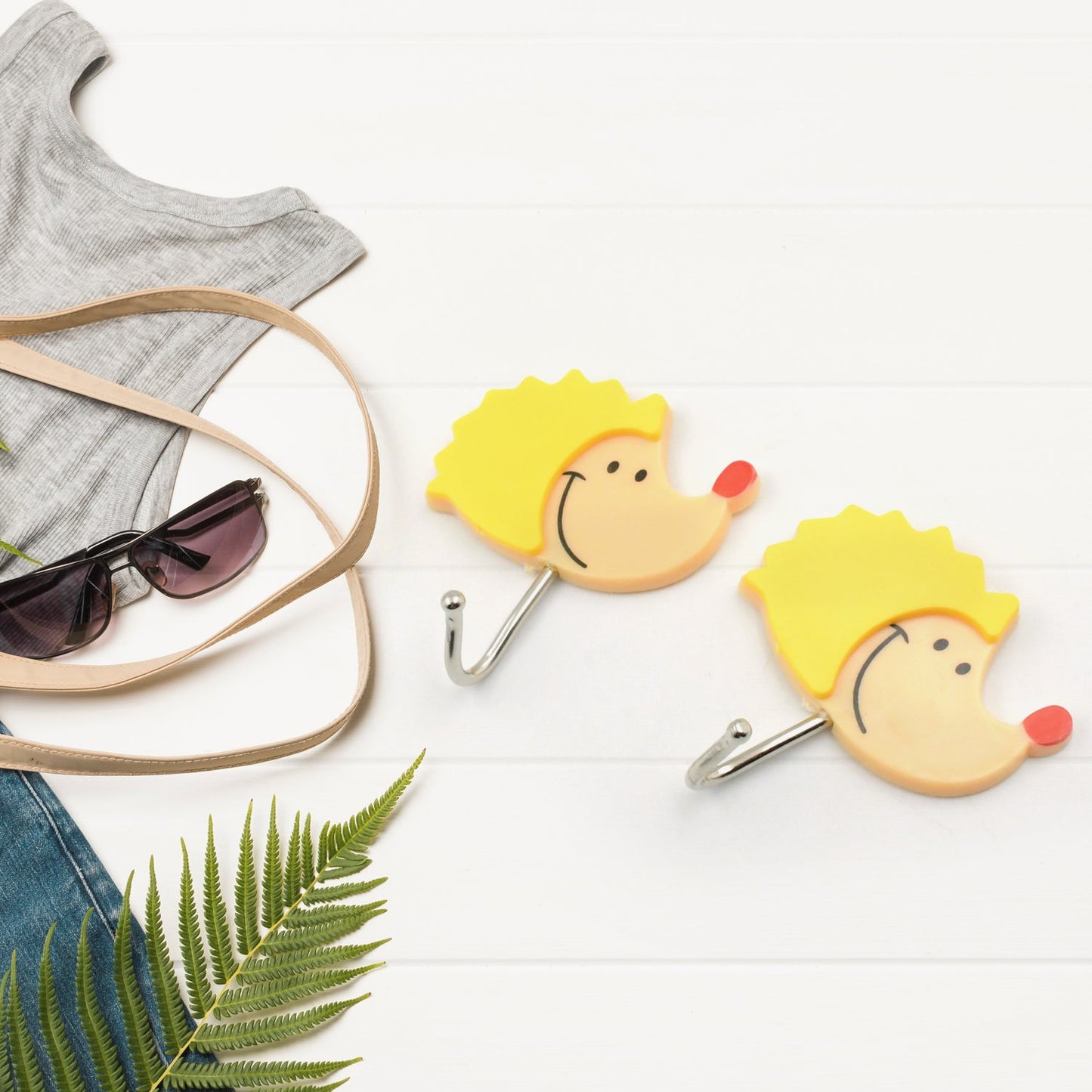 Multipurpose Self-Adhesive Hooks (Heavy Duty): Bathroom, Kitchen, Office - Springkart