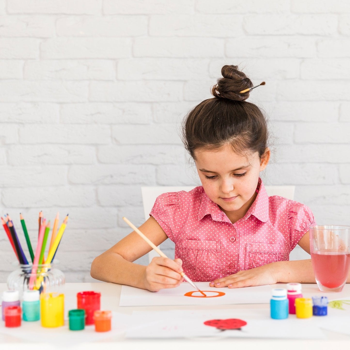 Brown Art Brush Set for Artists (Pack of 12) - Springkart