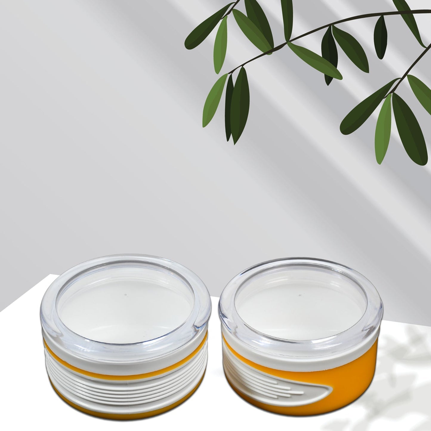 Airtight Plastic Storage Container Set (2 pieces, 550ml) - Springkart