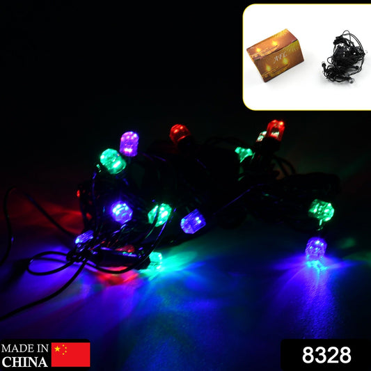 3Mtr Home Decoration Diwali & Wedding LED Christmas String Light Indoor and Outdoor Light ,Festival Decoration Led String Light, Multi-Color Light 8mm (15L 3 Mtr) - Springkart