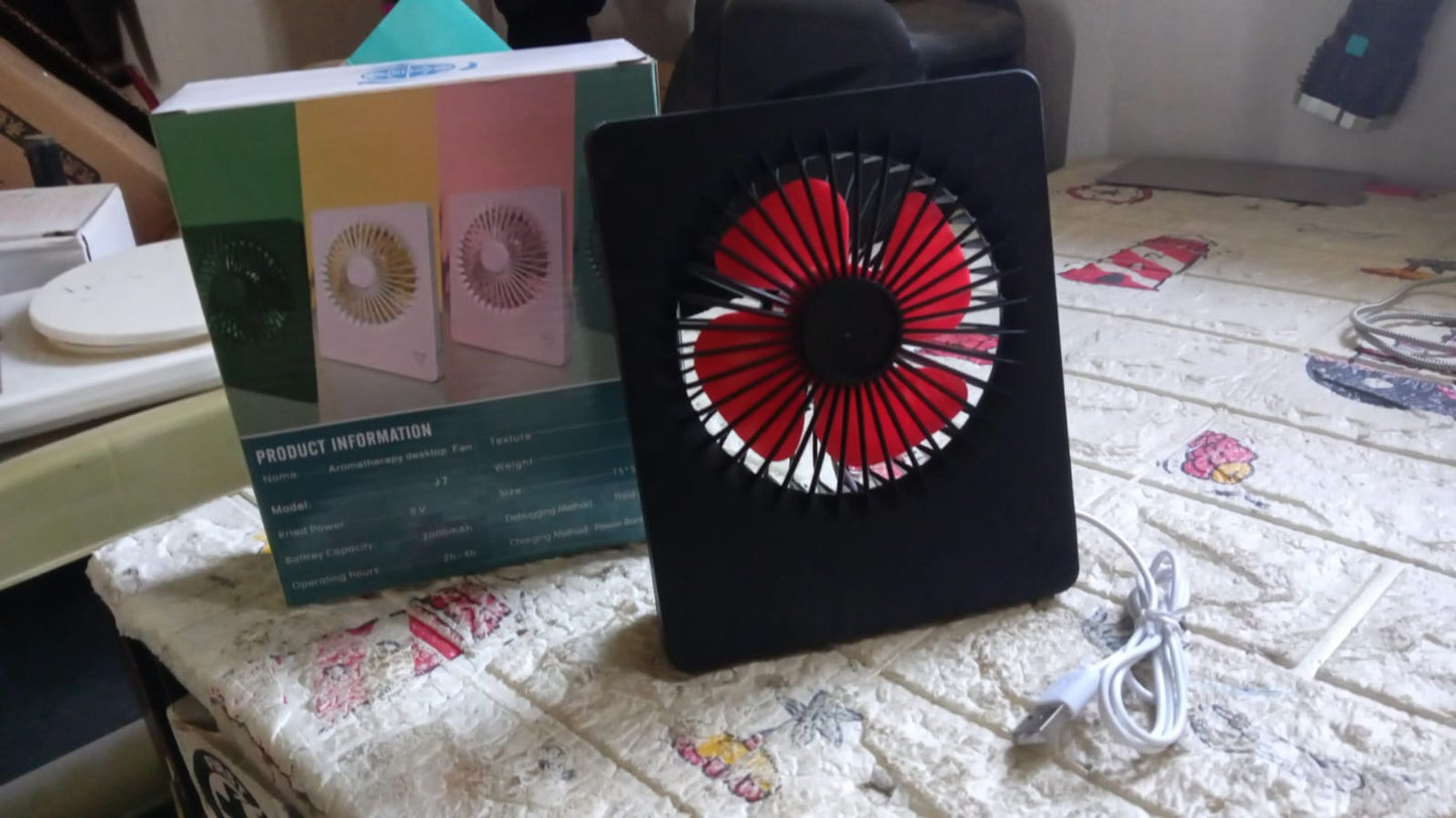PORTABLE DESK FAN TABLE FAN 1 STEP SPEED SETTING FAN PERSONAL DESK FAN SUITABLE FOR OFFICE ,SCHOOL & HOME USE - Springkart