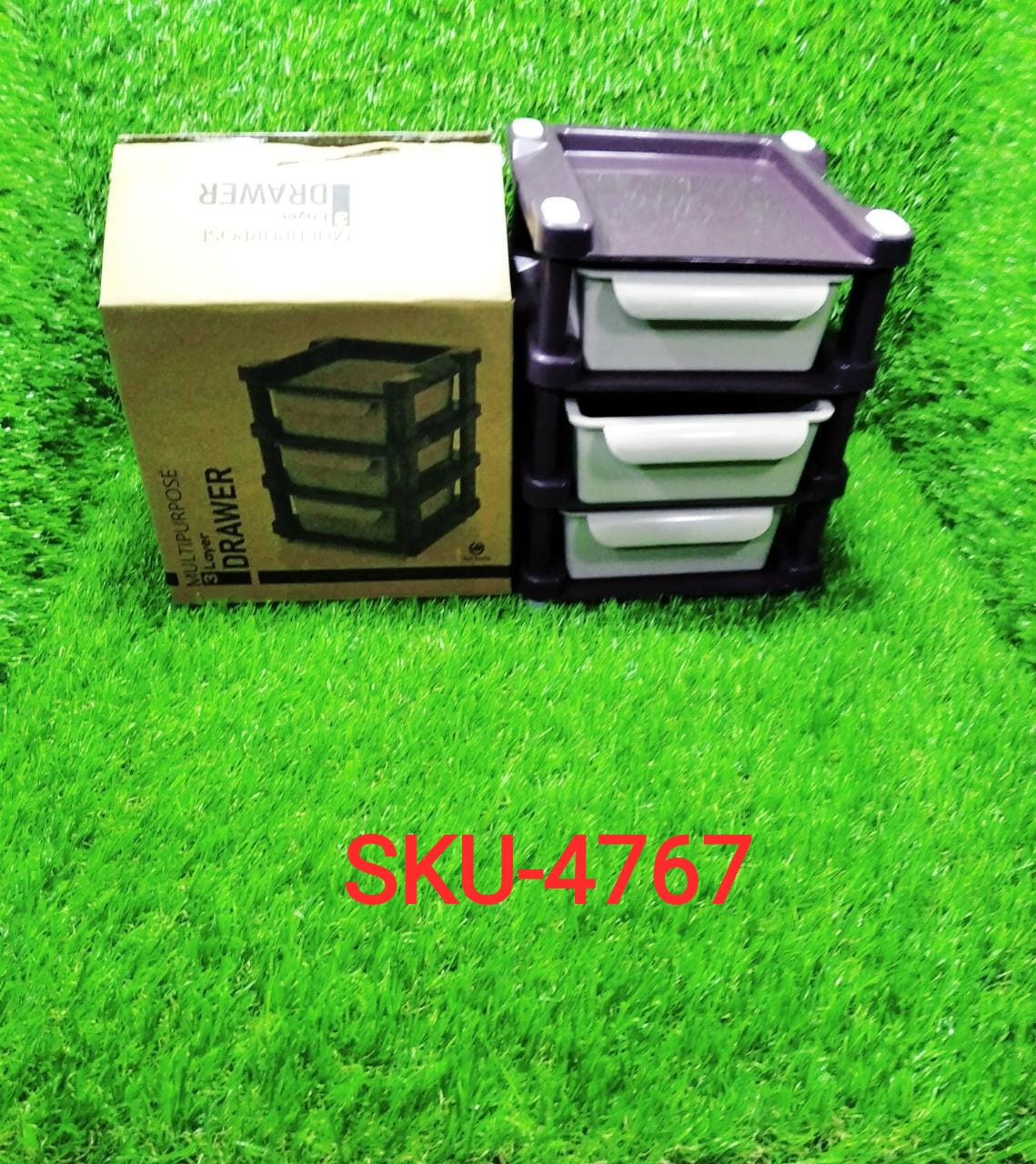Mini 3 Layer Drawer Used for storing makeup equipment’s and kits used by women’s and ladies. - Springkart