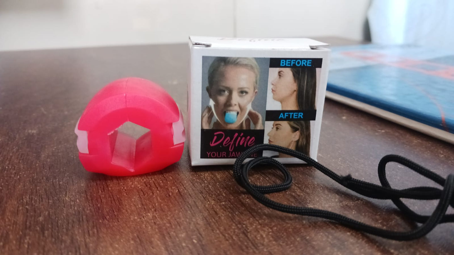 Cn Red Mouth Exerciser Used To Gain Sharp And Chiselled Mouth Easily And Fast. - Springkart