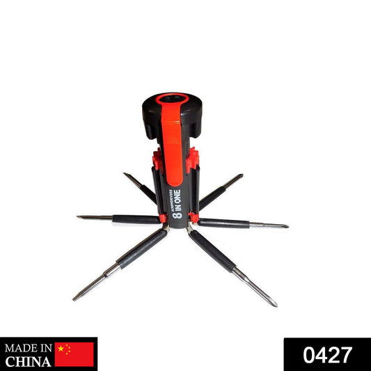 8 in 1 Multi-Function Screwdriver Kit with LED Portable Torch - Springkart
