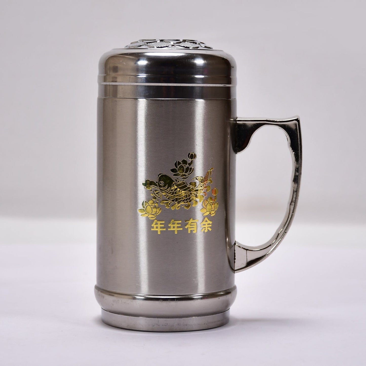 DOUBLE STAINLESS STEEL MUG BOTTLE FOR TRAVEL, HOME, OFFICE, SCHOOL 400ML - Springkart