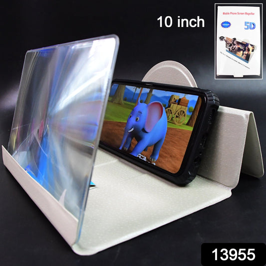 5D HD Mobile Phone Screen Magnifier Amplifier (1 Pc / 10 Inch) - Springkart