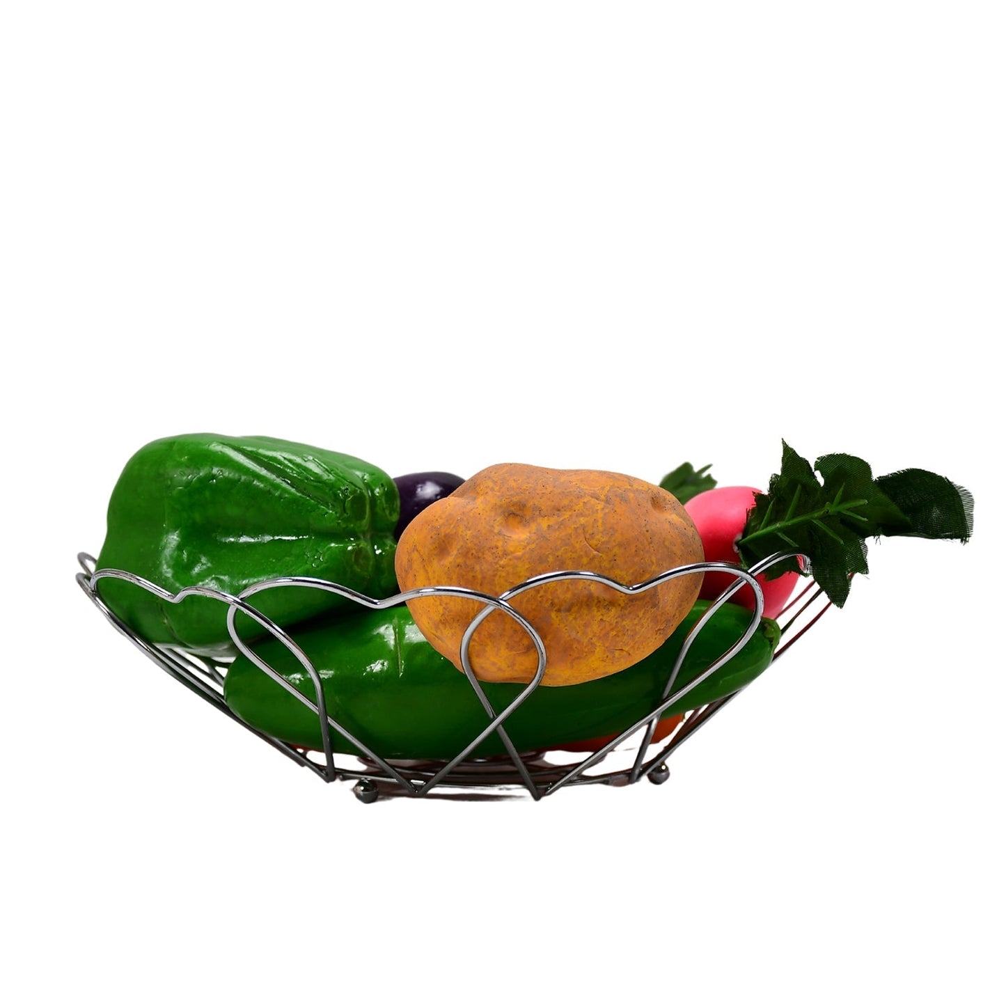 Stainless Steel Fruit Basket (Flower) Fruit Bowl Basket - Springkart