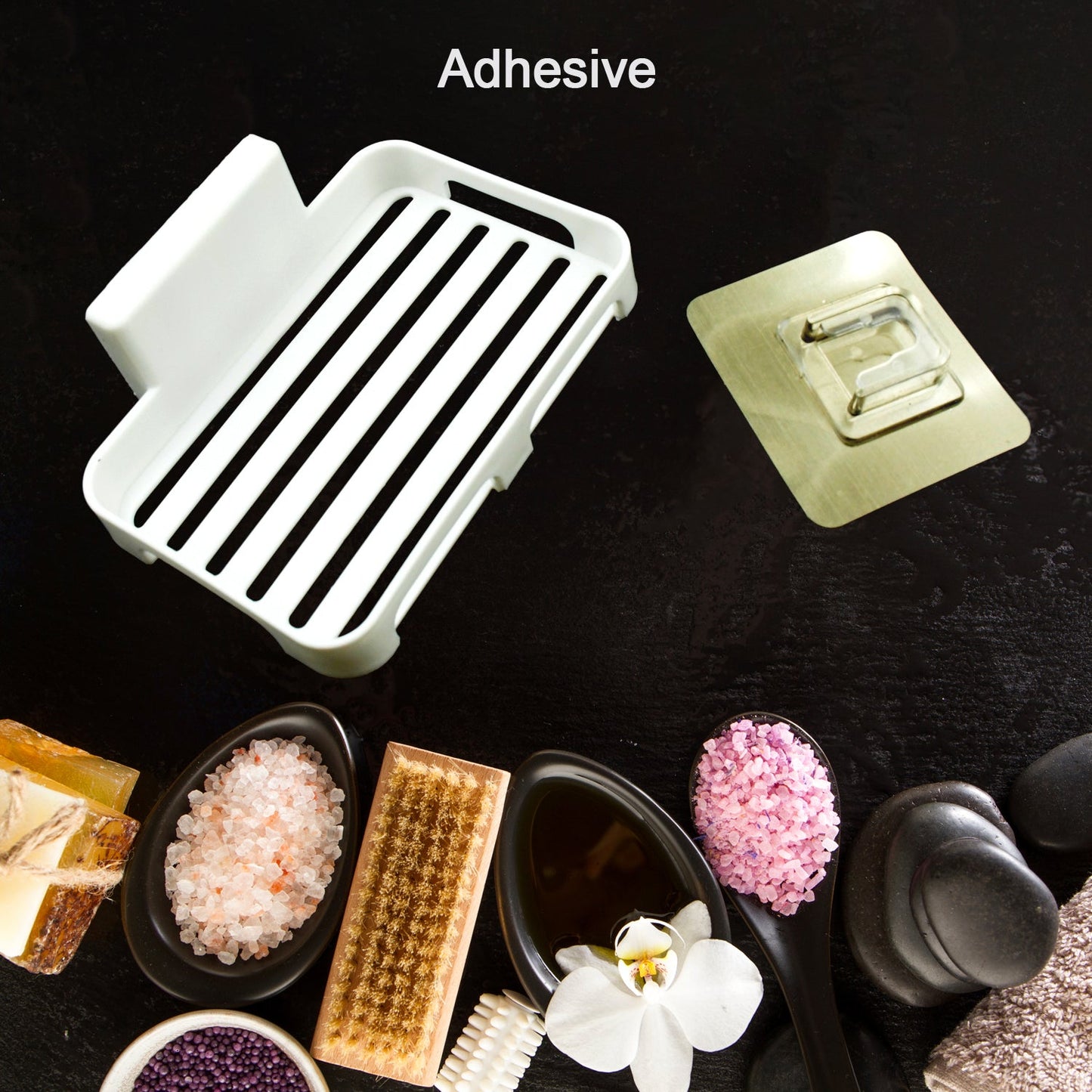 Soap Dish with Drain Soap Holder, Soap Saver Easy Cleaning, Soap Tray for Shower Bathroom Kitchen (1 Pc) - Springkart