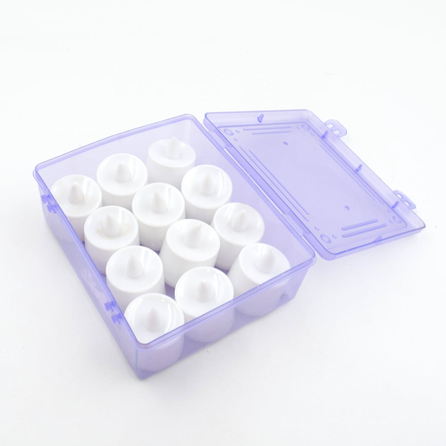 Pink Flameless LED Tealights, Smokeless Plastic Decorative Candles - Led Tea Light Candle For Home Decoration (Pack Of 12pc) ( Diya , Divo , Diva , Deepak , Jyoti) - Springkart