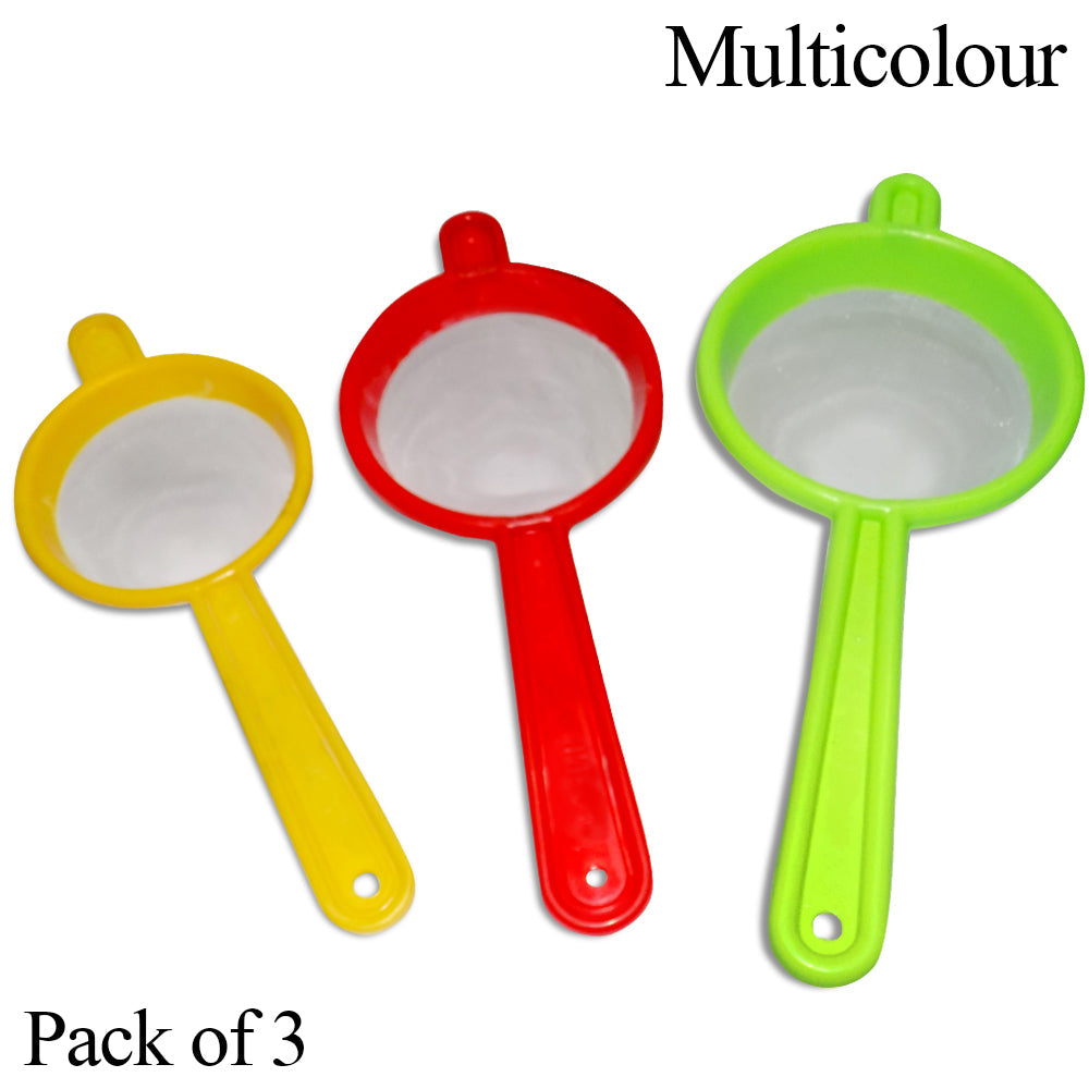 Plastic Multipurpose Tea and Coffee Strainer (Pack of 3) - Springkart