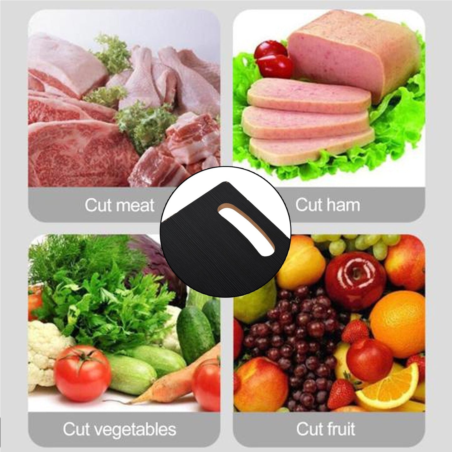 Wooden Cutting Board Heavy Chopping Board With Handle Kitchen Vegetables, Fruits & Cheese - Springkart