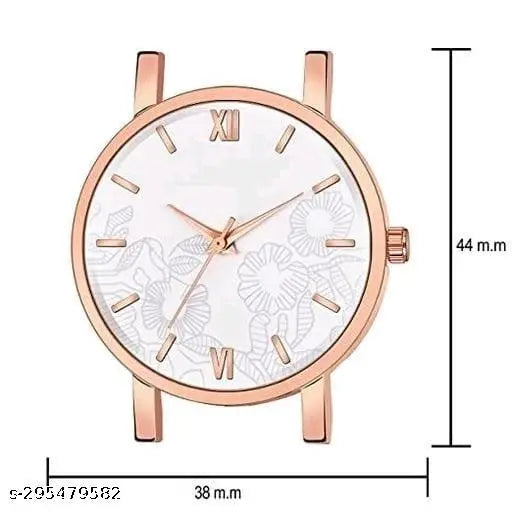 Best Quality Festive Season Flower Designer Round Dial Gorgeous Leather Belt women watches Combo Pack of 2 combo wathces for women stylish girl watches combo pack of 2 analog watches wrist watches combo watches for girls stylish watches Set