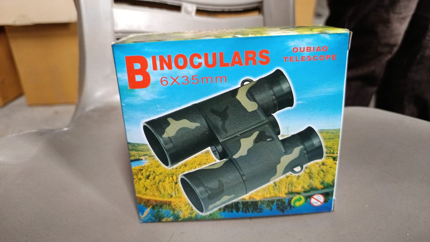 Learning Toy Binoculars / Telescopic for Kids Educational Birthday Return Gifts for Boys and Girls in Bulk Hunting Bird Watching Camping Outdoor, Binoculars for Hunting Trips (6x35 MM / 1 Pc) - Springkart