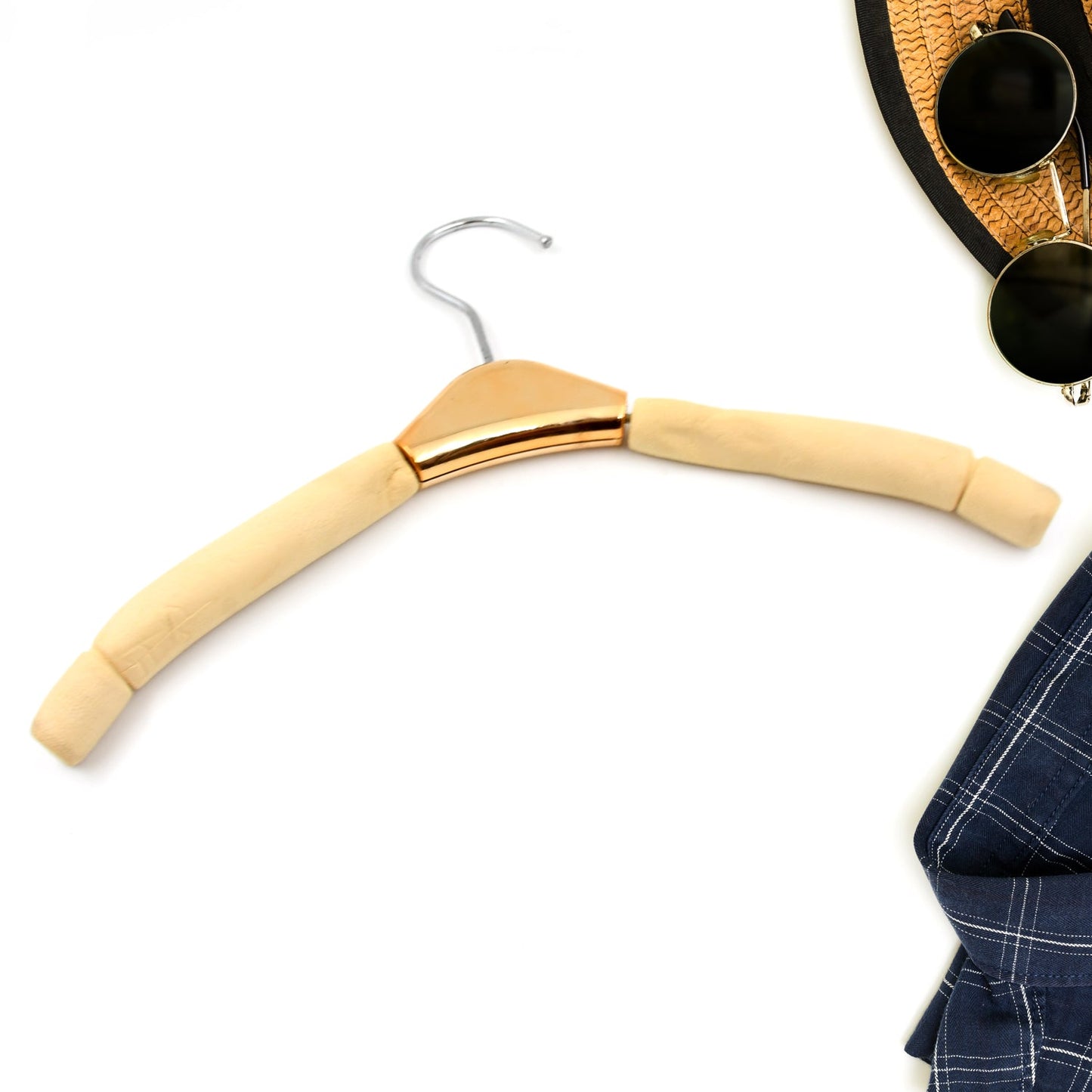 Solid Sponge Hanger Non-Slip Hanger Home No Trace Clothes Hanging Pants Clip Clothing Store Hangers, Clothes Hanger for Closet Wedding Dress Women, Men, Children Clothing - Springkart
