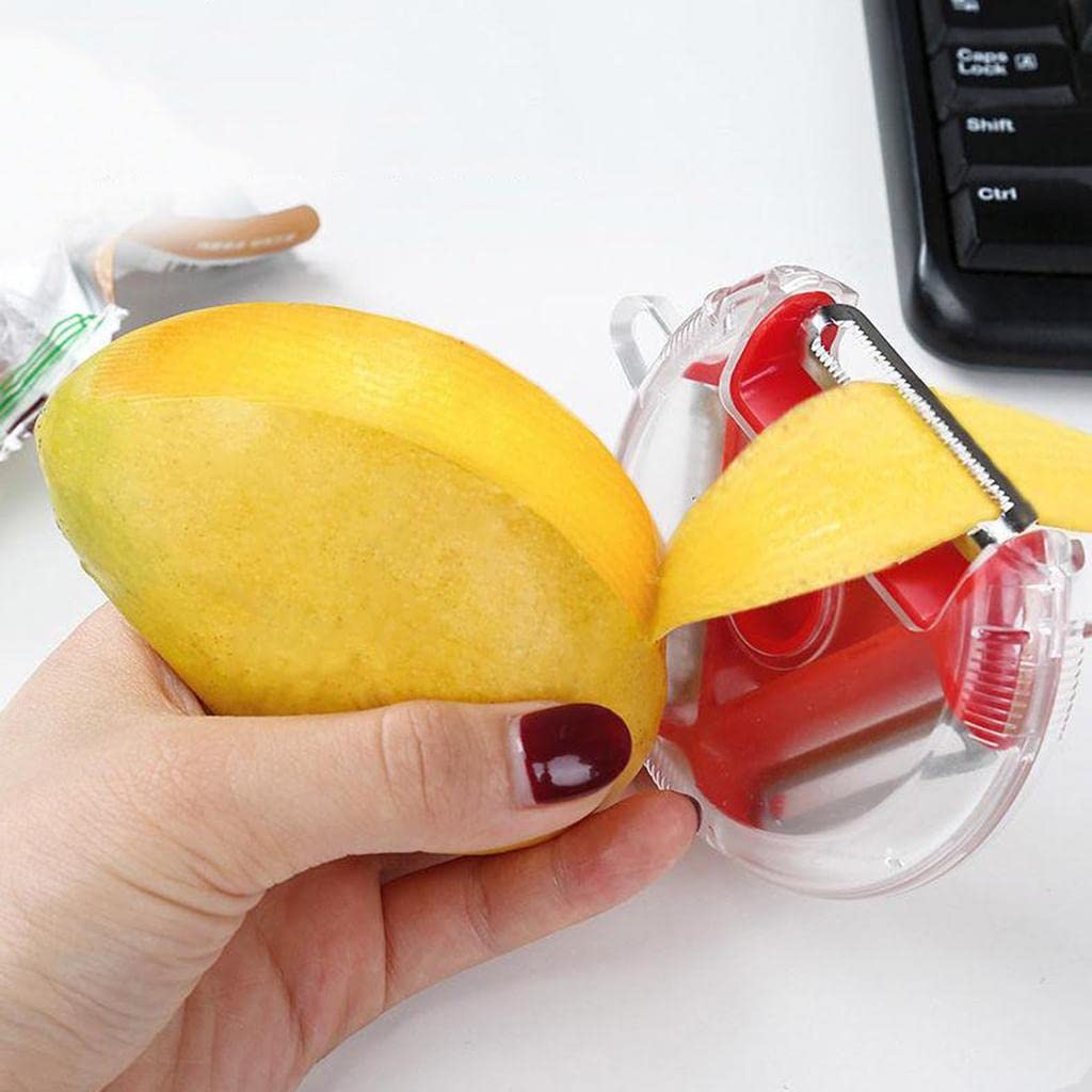 3 in 1 Multi Function Three Use Rotary Hanging Round Planer Peeler and Cutter Vegetable Slicer Kitchen Tools Kitchen Gadgets - Springkart