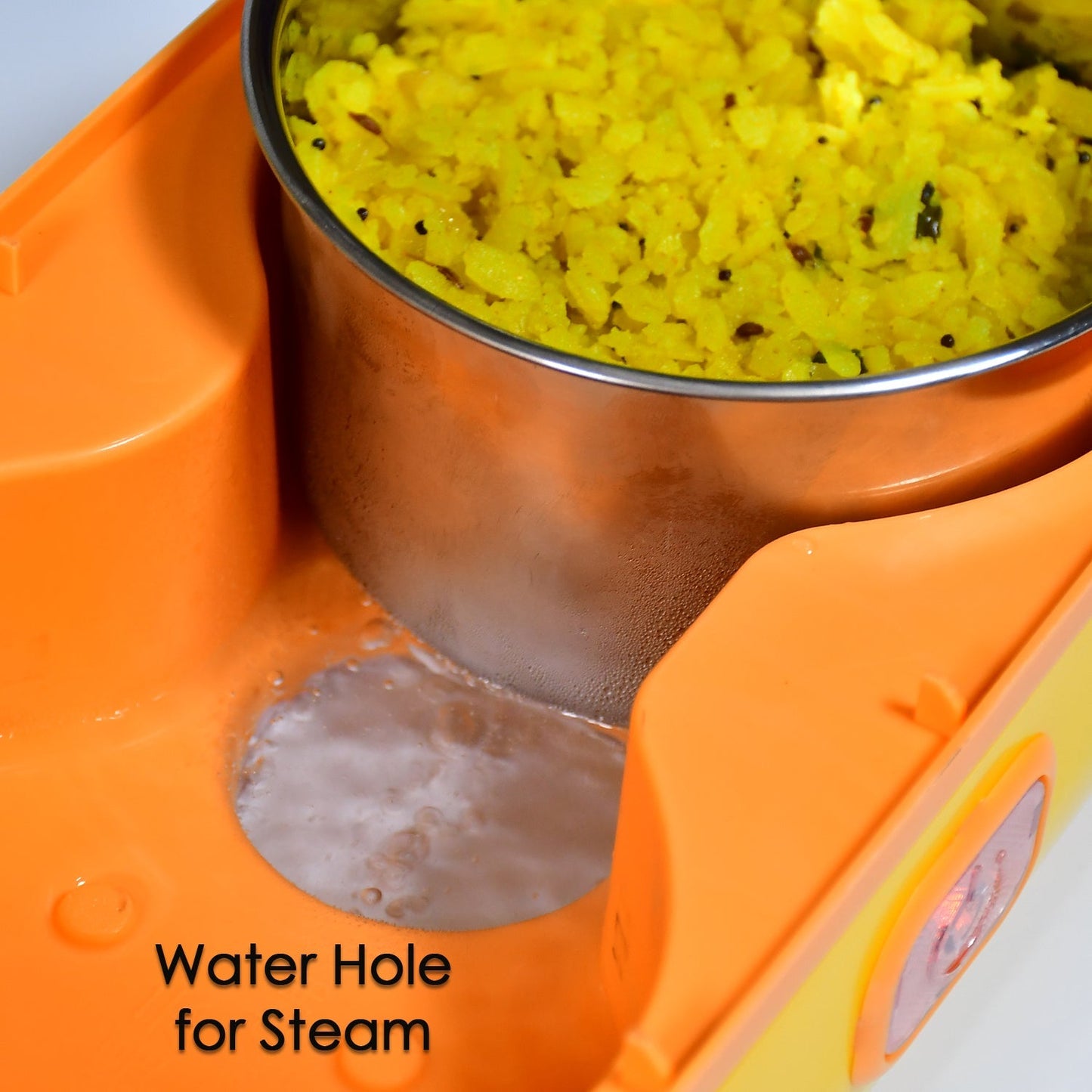1Layer Electric Lunch Box for Office, Portable Lunch Warmer with Removable 2 Stainless Steel Container. - Springkart