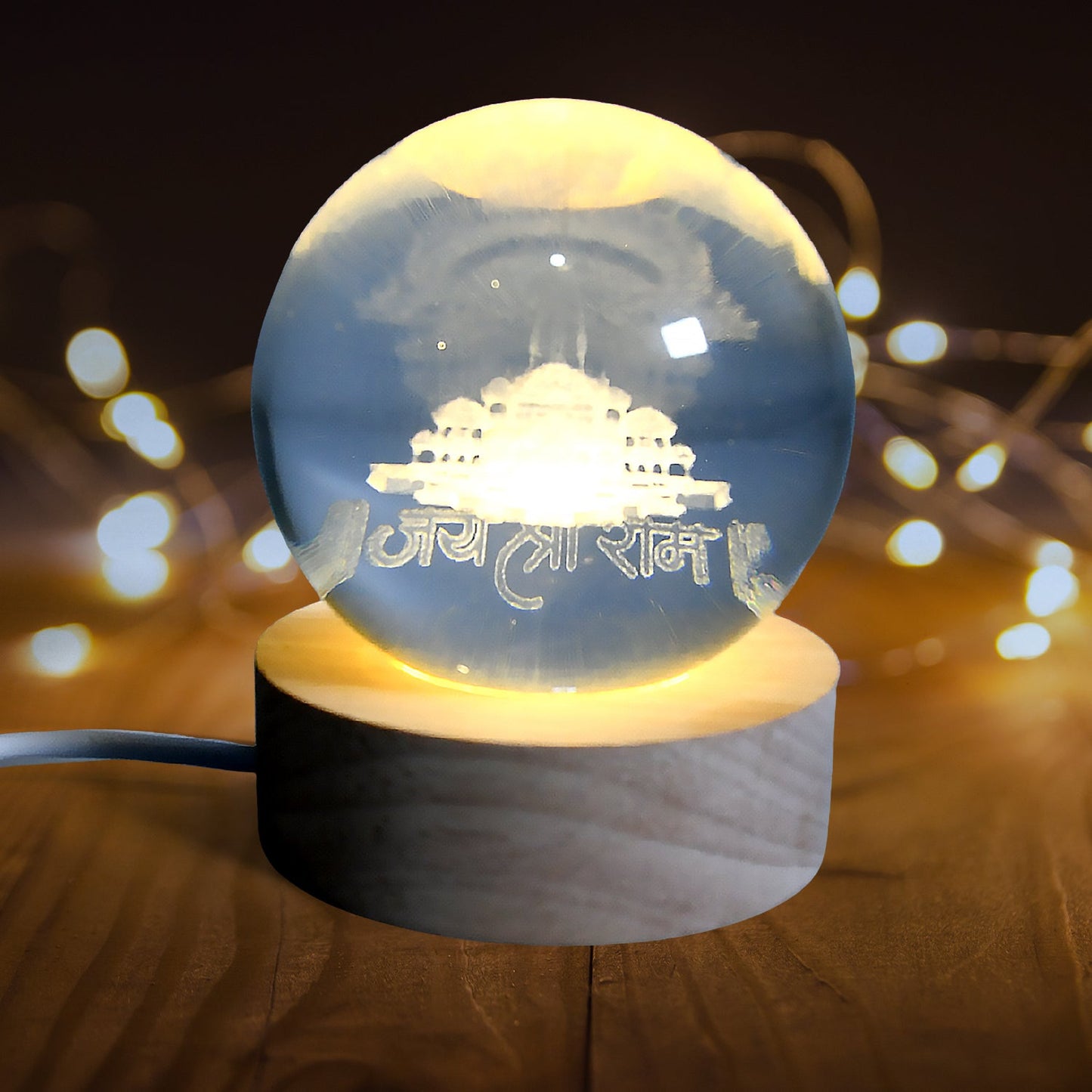 3D Crystal Ball lamps for Bedroom 3D Lamps for Home Decoration 3D Crystal Ball Night Light Gifts for Women Gifts for Men Room Decor Items for Bedroom for Friend and Family (1 Pc) - Springkart