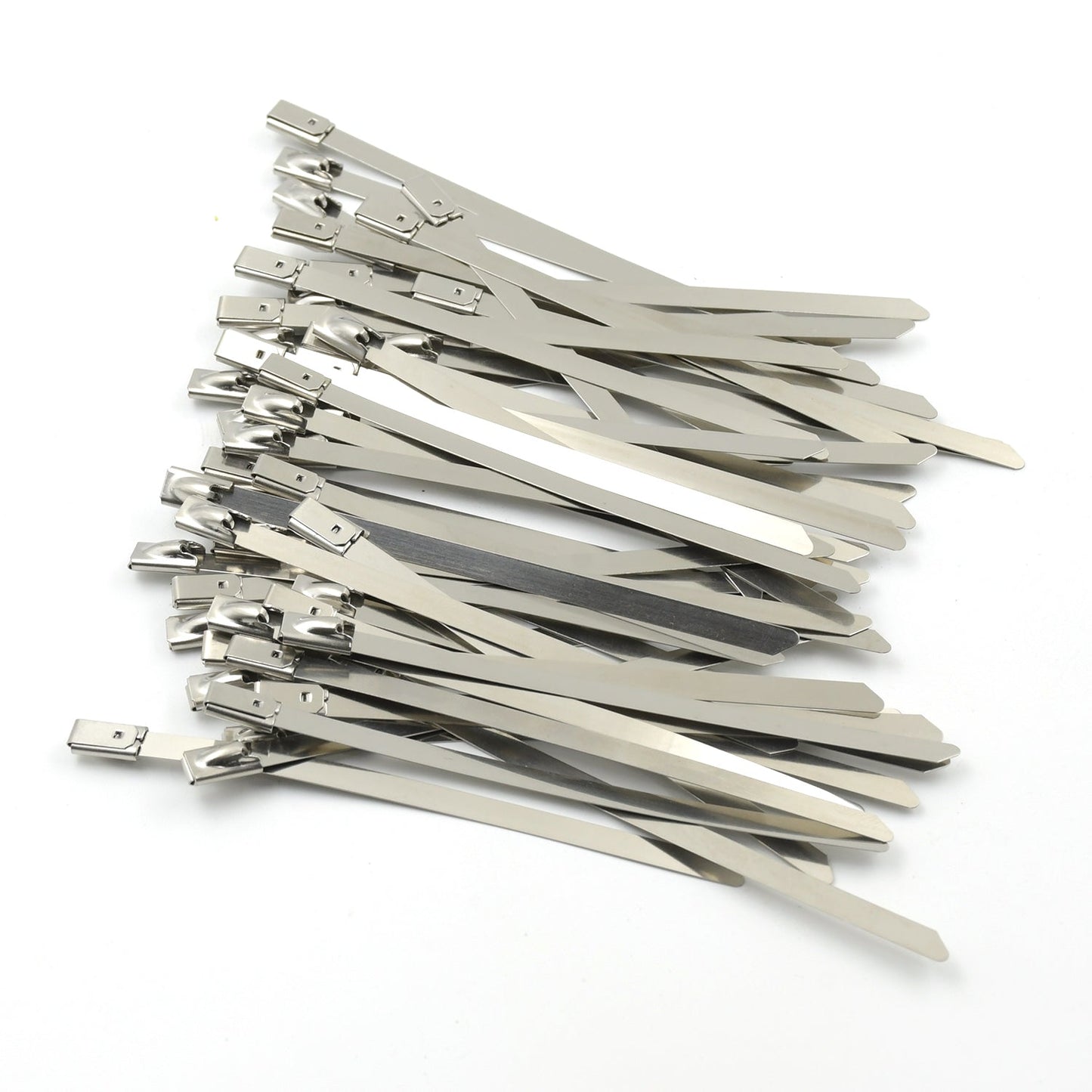 Stainless Steel Cable TIE Used for Solar, Industrial and Home Improvement Multipurpose HIGH Strength, Self-Locking Zip Ties, Multi-purpose Tie, Portable Rustproof 100Pcs Wide Application Zip Tie Set for Building (4.6x100MM / 100 pcs Set) - Springkart