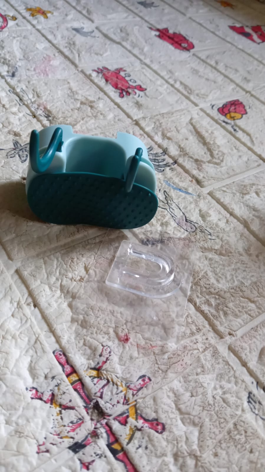 Multifunctional Cartoon Sticky Punch Free Mop Holder Wall Mounted Broom Organizer Cleaning Tools Holder Hanger, Self Adhesive Cute Cow Head Suction Cup Hanging Hook for Bathroom Kitchen (1 Pc) - Springkart