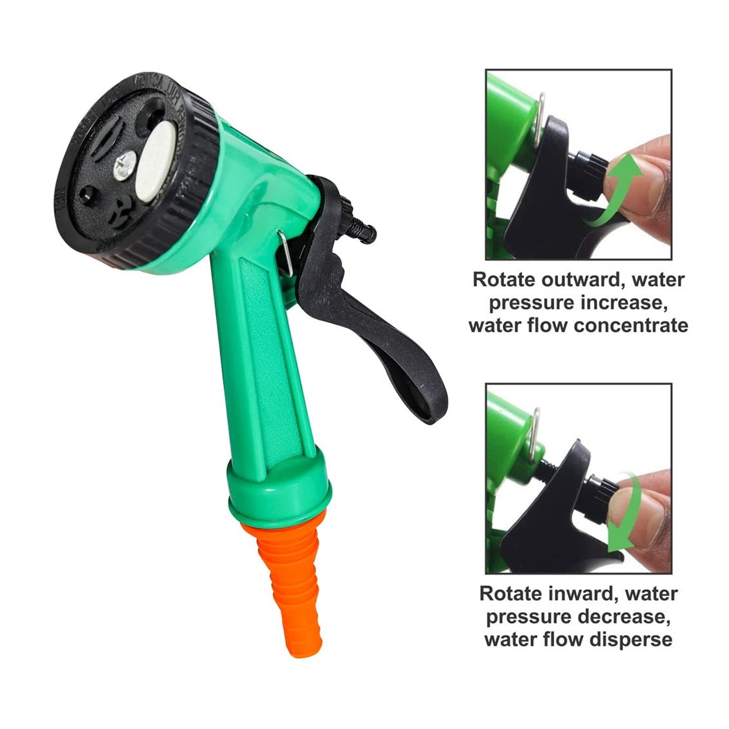 Garden Hose Nozzle Spray Nozzle with Adjustable For Garden & Multi Use - Springkart