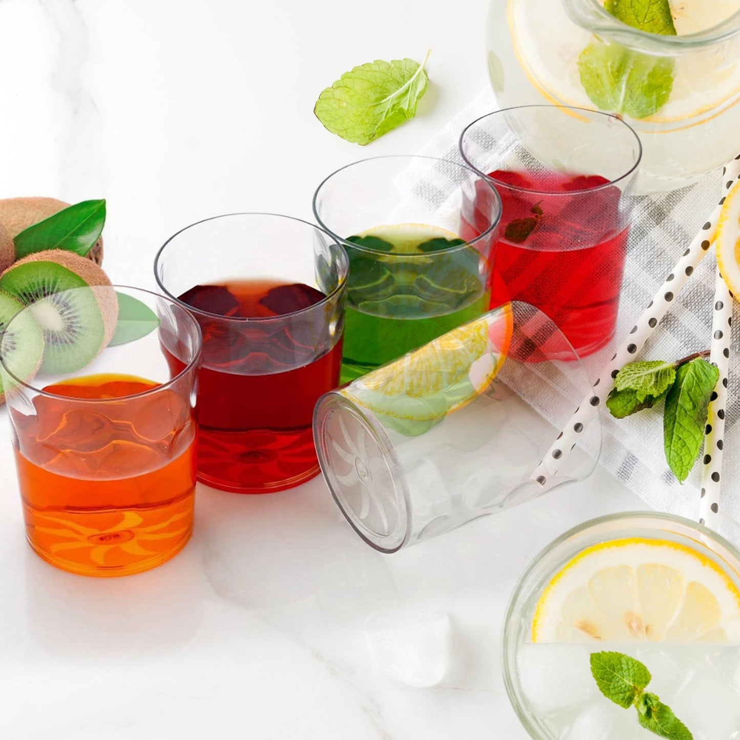 Magic Glass Clear Glass Bubble Water Juice Glasses (6 Pcs Set) - Springkart