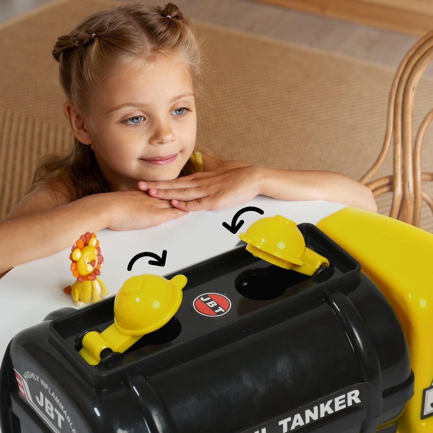 Big Heavy Duty Unbreakable Toy Truck with Sound | Friction Powered Oil-Water Tanker - Springkart