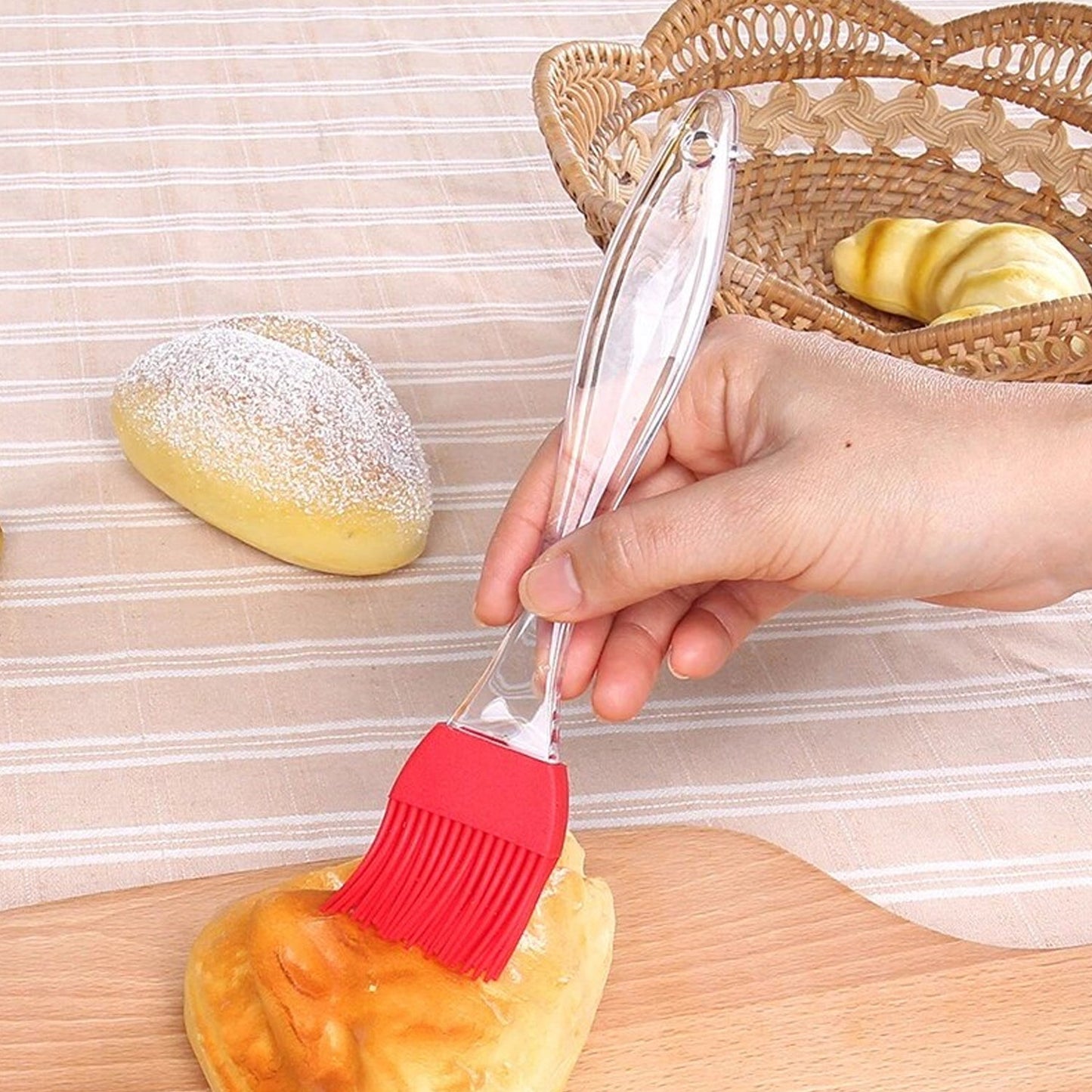 Silicone Spatula and Pastry Brush Special Brush for Kitchen Use - Springkart