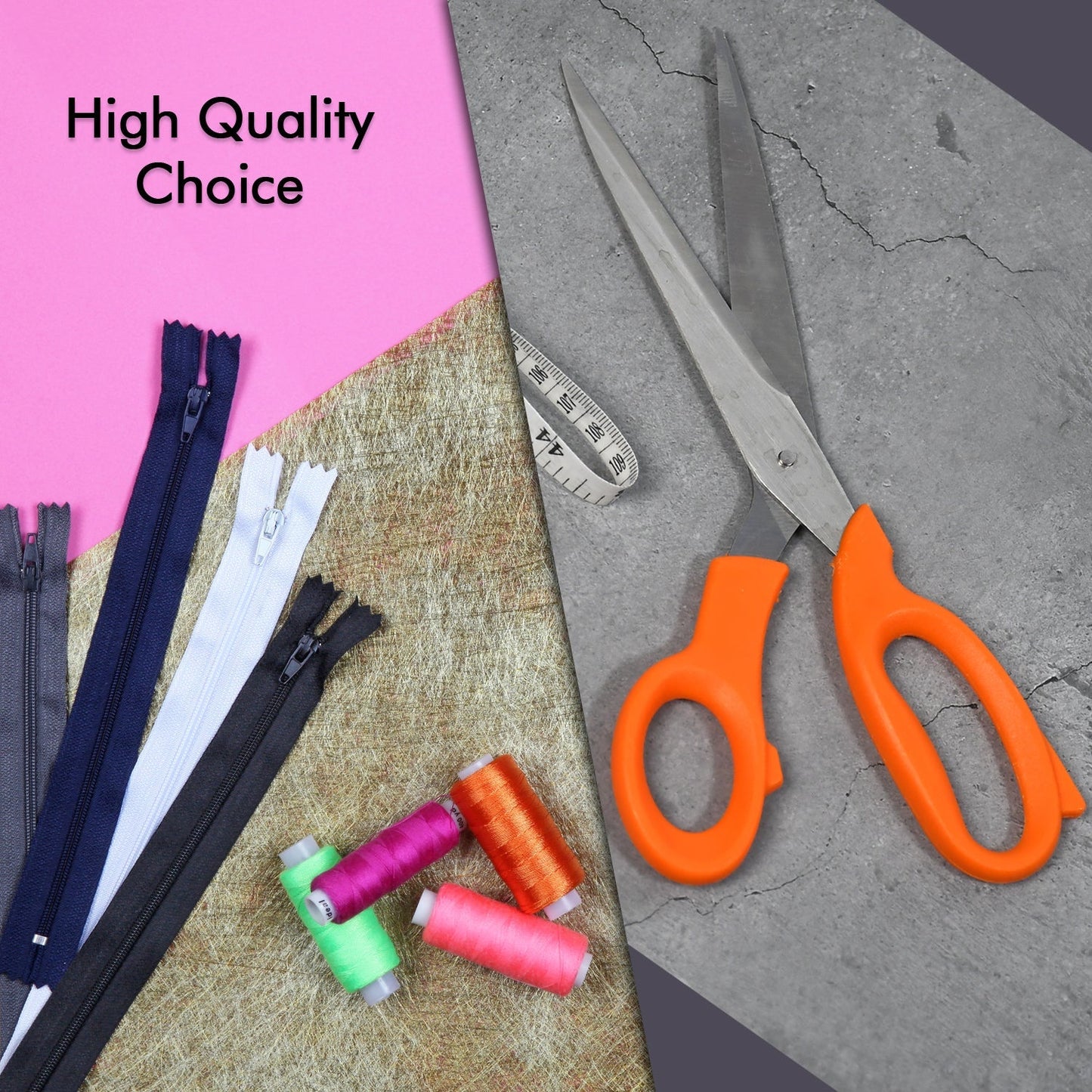 Tailor Scissors And Measuring Tape High Quality Scissor With Flexible Measuring Tape For Tailor & Home Use Scissor - Springkart