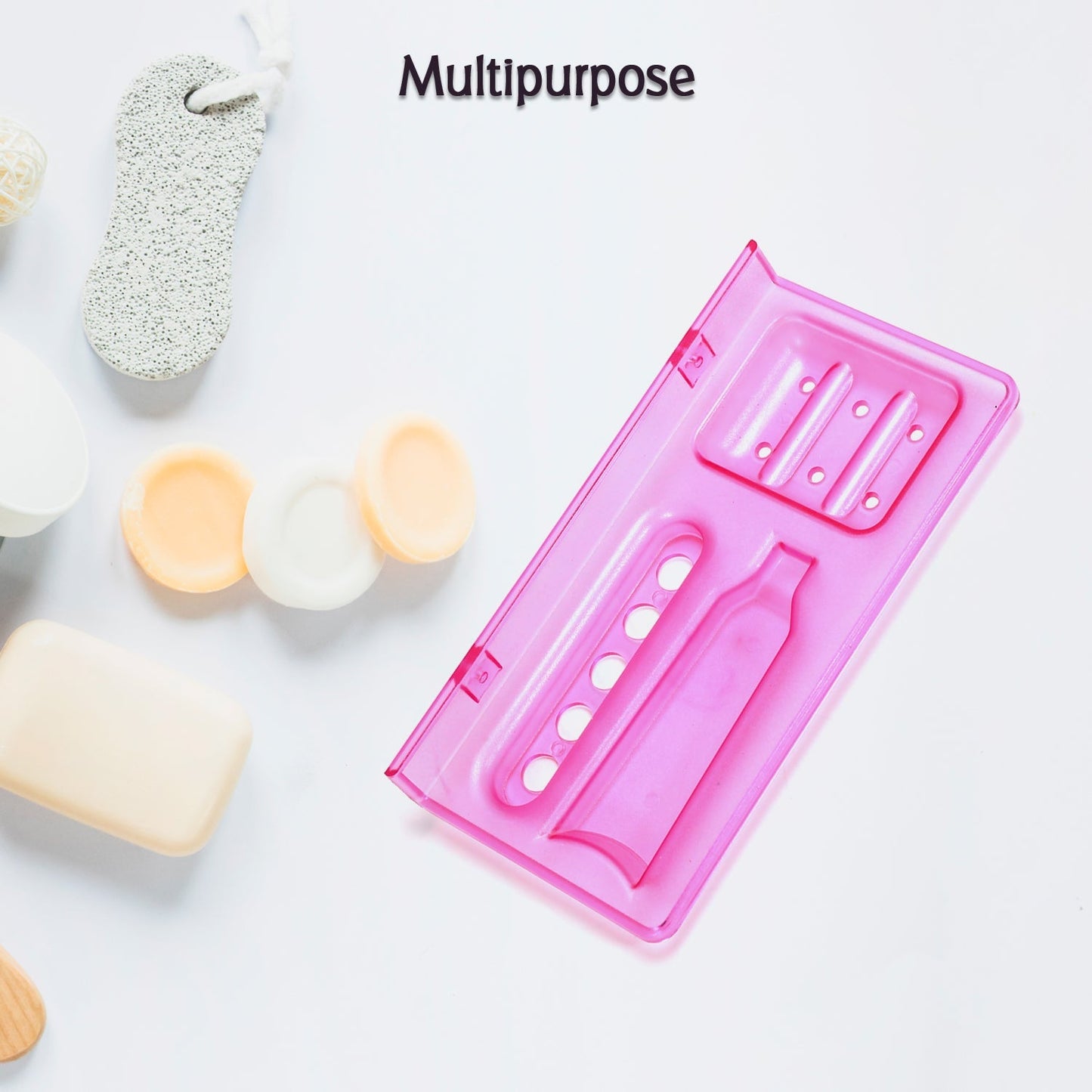 SHOP A WIDE RANGE OF BATHROOM WARE PRODUCTS FROM PURE SOURCE INDIA, IN THIS PACK THERE COMING 3IN1 GLASS SOAP DISH, WHICH IS SUITABLE TO USE ON STAND. - Springkart
