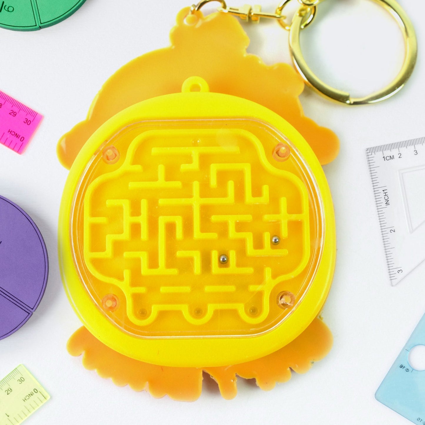 Mini Digital calculator Keychain (1 pc / Mix Design) - Springkart