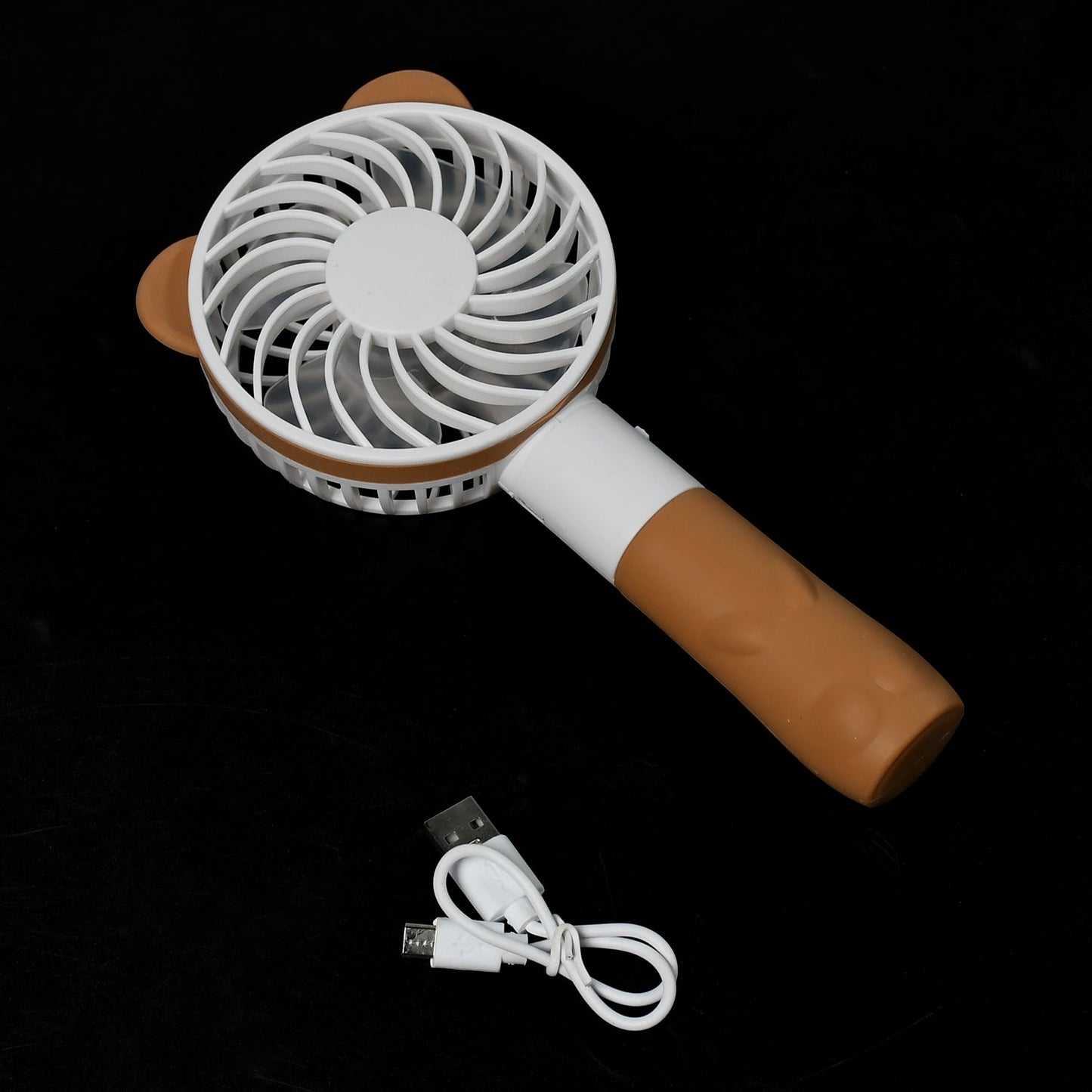Portable Bear Styled Hand Fan Rechargeable Handheld Fan For Travel , home & Office Use (Battery Not Include) - Springkart