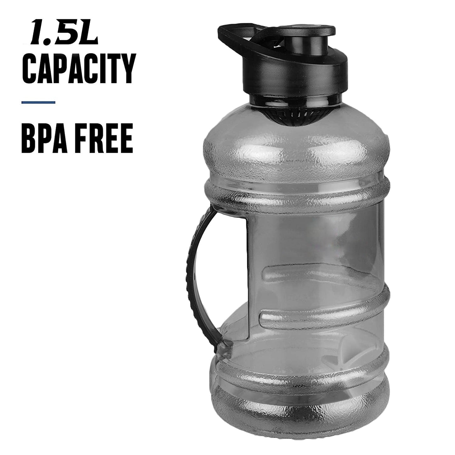 Sports Gym 1.5 Liters Gallon Water Bottle with Mixer and Strainer - Springkart